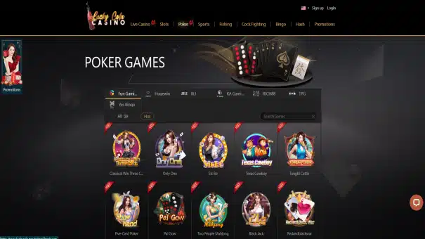 Lucky Cola Online Casino Table Games