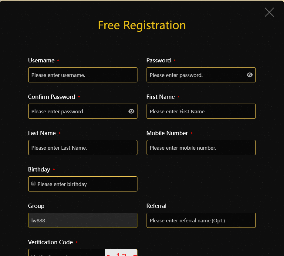 Register at Gold99 Casino